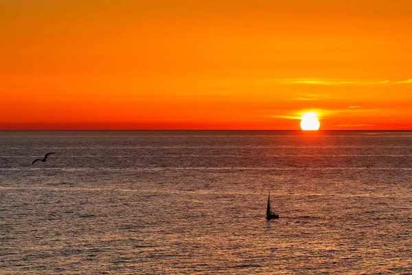 Sochi Mar Negro Puesta Sol — Foto de Stock