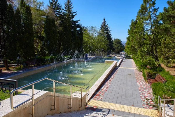 Pyatigorsk. Resort landscape. Park fountain