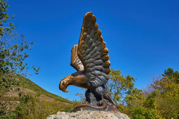 Pyatigorsk Resort Landscape Bronze Eagle — Stock Photo, Image