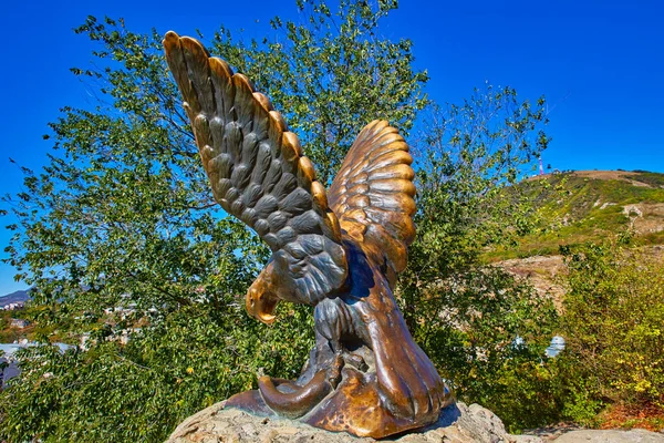 Pyatigorsk Resort Landscape Bronze Eagle — Stock Photo, Image