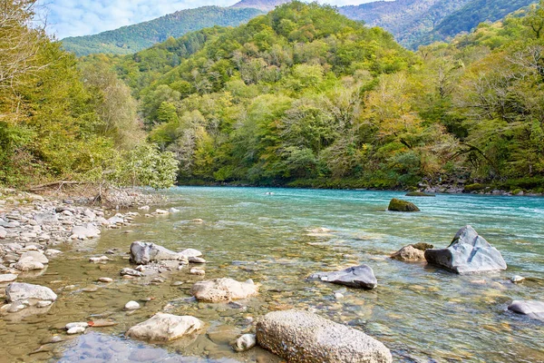 Mountain Abkhazia Lakes Rivers — Stock Photo, Image