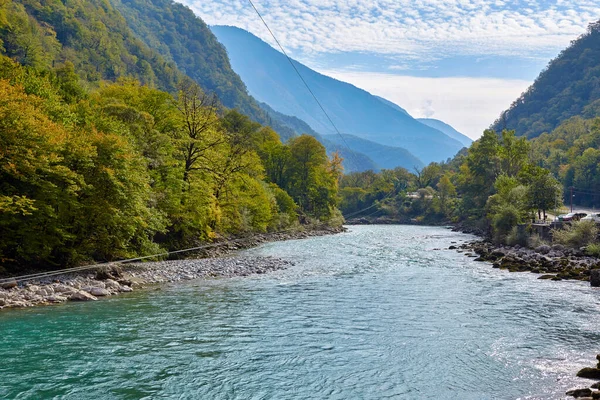 Berget Abchazien Sjöar Och Floder — Stockfoto