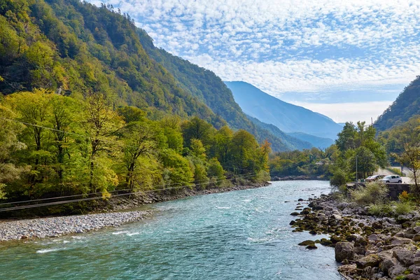 Mountain Abkhazia Lakes Rivers — Stock Photo, Image