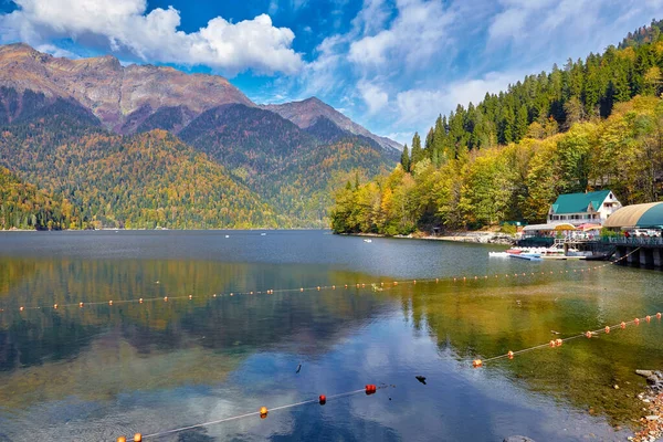 Abcásia Montanha Lago Montanha Ritsa — Fotografia de Stock