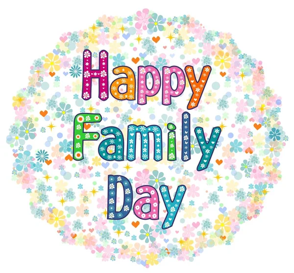 Щасливий день сім'ї — стоковий вектор