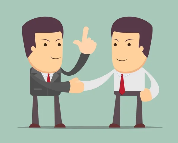 Business people shaking hands. — Stock Vector