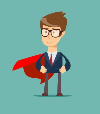 Hero with Cape clipart