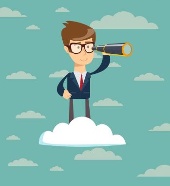 bulut üzerine teleskopu ile başarılı iş adamı