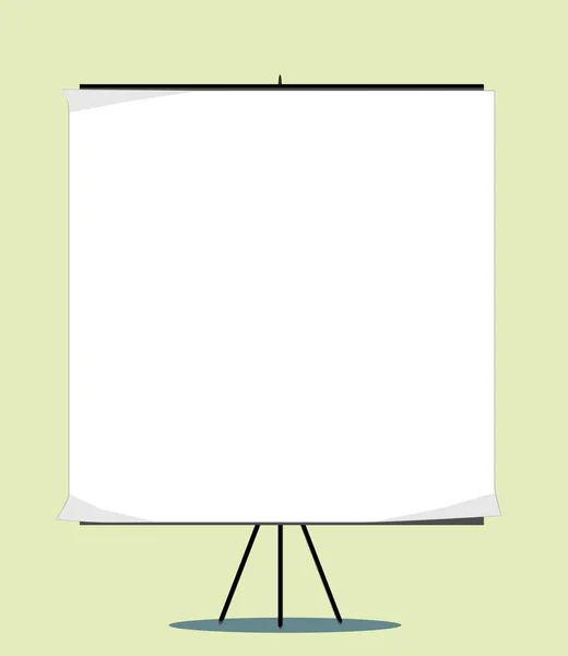 White board with empty space for your message — Stock Vector