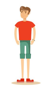 yakışıklı erkek şort.