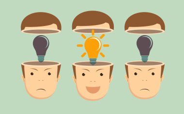 İş adamları kalabalık ile liderlik kavramı