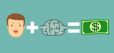 Para ve fikirler mutlu ve zengin olun.