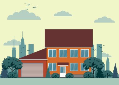 Banliyö ev, zemin üzerine bahçeli yazlık.