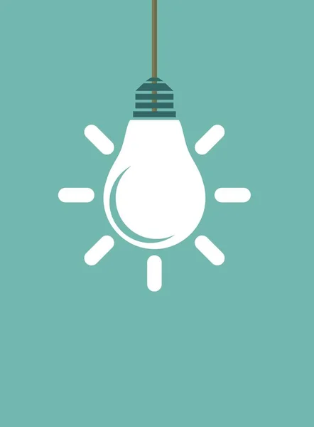 Lamp sign. Concept icon creative idea. — Stock Vector