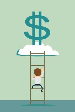 merdiven için para bulut.