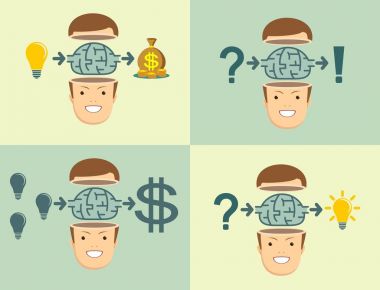 Etkili bir strateji. Erkekler alır eğitim anlayışı. Ayarla.