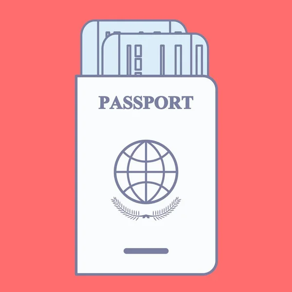 Modern concept passport. — Stock Vector
