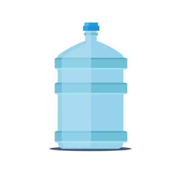 Botol air mineral diisolasi pada putih - Stok Vektor