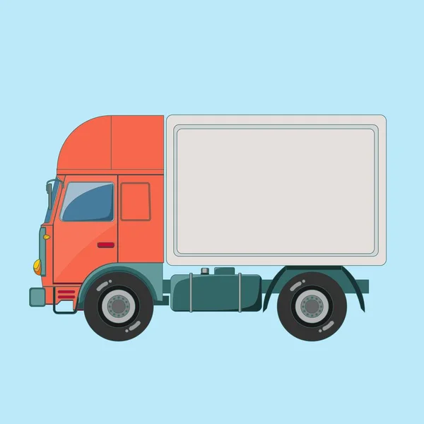 Illustration vectorielle de livraison de camion isolée sur fond . — Image vectorielle