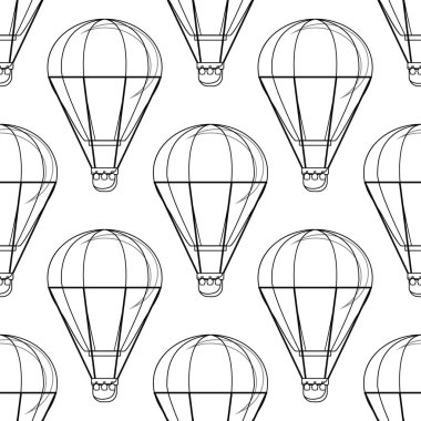 Beyaz bir arka plan üzerinde Vintage balon vektör görüntü.