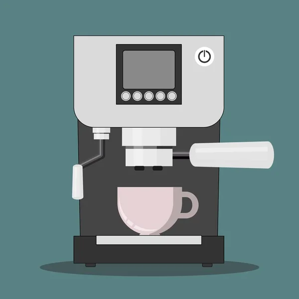 Büro-Kaffeemaschinen-Vektor-Illustration im flachen Stil — Stockvektor