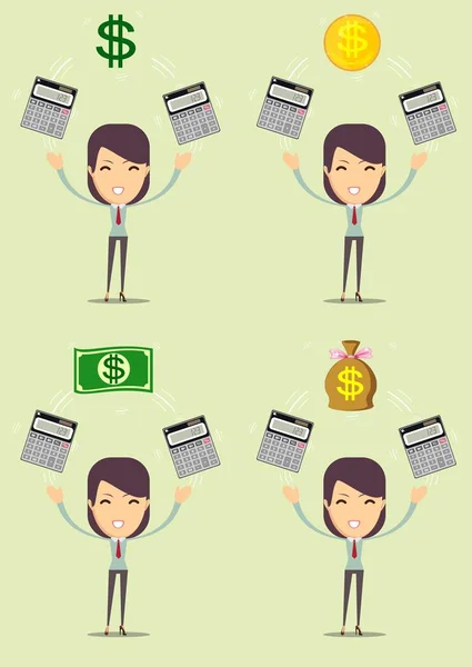 Épargne, finances et concept d'économie — Image vectorielle