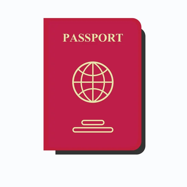 Immigration services passport icon. — Stock Vector