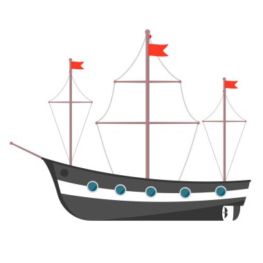 Ticari balıkçı teknesi manzarası. Deniz ya da okyanus taşımacılığı, endüstriyel deniz ürünleri üretimi için deniz gemisi