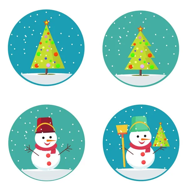 Christmas decoration for the holiday. — Stock Vector
