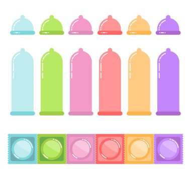 Prezervatif vektör çizim