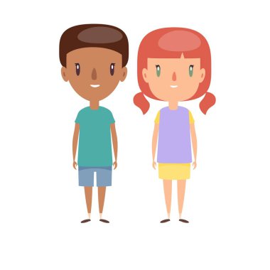 Erkek ve kız - karakterler.