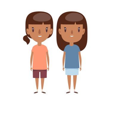 Erkek ve kız - karakterler.