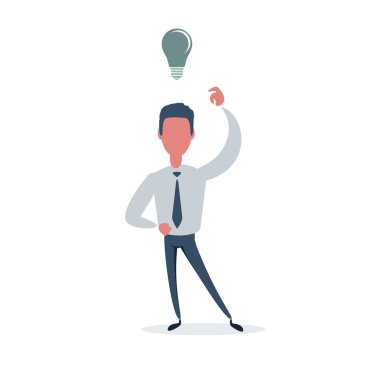 Genç bir iş adamı. Bilmiyorum. İş konsepti..