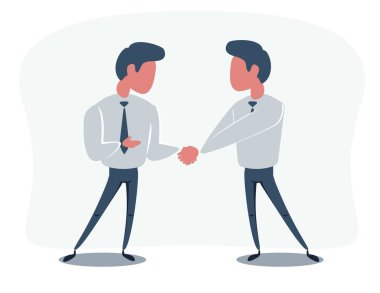 İki işadamı el sıkışıyor.