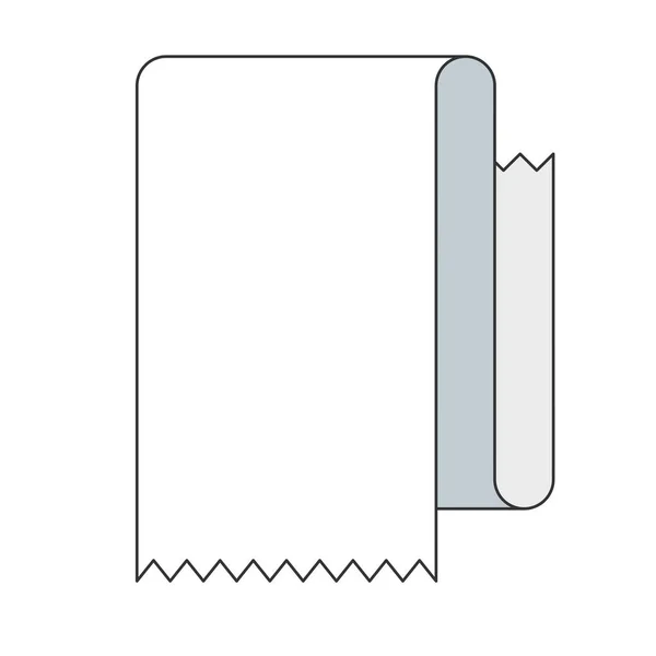 Rouleaux vierges de papier blanc — Image vectorielle