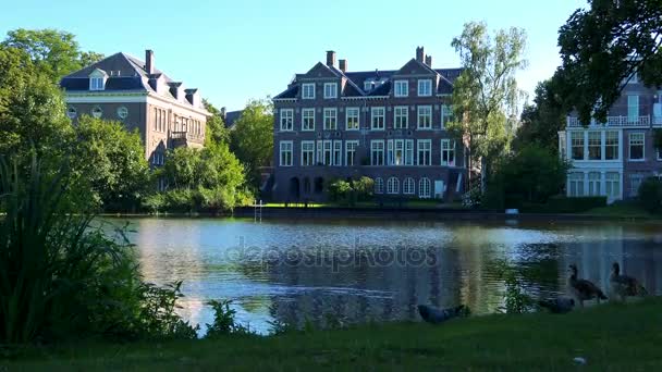 Grandes casas antiguas — Vídeo de stock