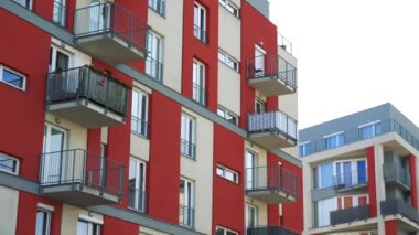daireler ile modern yüksek katlı blok 