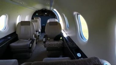Lüks özel bir uçak iç