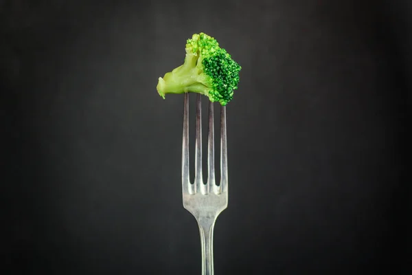 Brokoli Taze Yeşil Lahana Menü Konsepti Geçmişi Üst Manzara Boşluğu — Stok fotoğraf