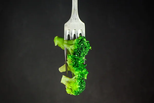 Broccoli Fresh Green Cabbage Menu Concept Background Top View Copy — Stock Photo, Image