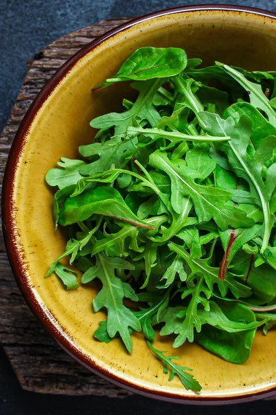 Healthy salad, leaves mix salad (mix micro green, juicy snack). food background, Top imsge
