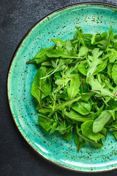 Healthy Salad Leaves Mix Salad Mix Micro Green Juicy Snack — Stock Photo, Image