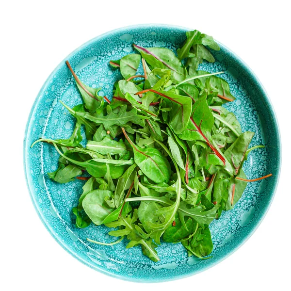 Healthy Salad Leaves Mix Salad Mix Micro Green Juicy Snack — 스톡 사진