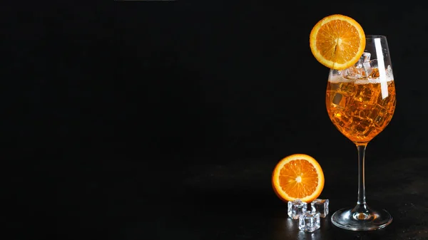 Апельсиновий Лимонад Цитрусовий Концепція Меню Льоду Харчовий Фон Місце Копіювання — стокове фото