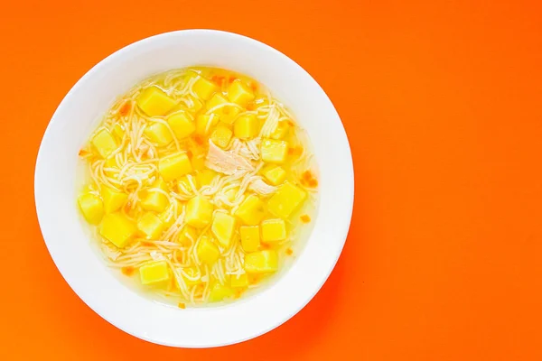 Chicken soup vegetables healthy eatingMenu concept. keto or paleo diet food background. top view copy space for text — Stock Image Chicken Soup Vegetables Healthy Eatingmenu Concept Keto Paleo Diet Food Royalty Free Stock Images