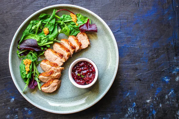 Andesalat Menu Konsept Kosthold Med Keto Eller Paleo Førsteklasses Kopieringsplass stockbilde