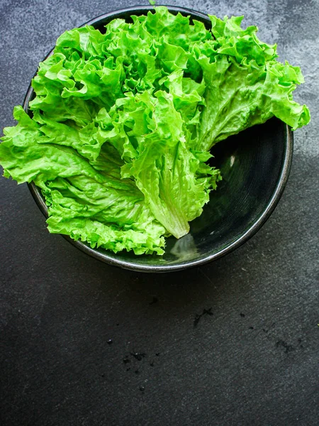 Sallad Blad Sallad Grönsaker Meny Koncept Hälsosam Mat Mat Bakgrund — Stockfoto