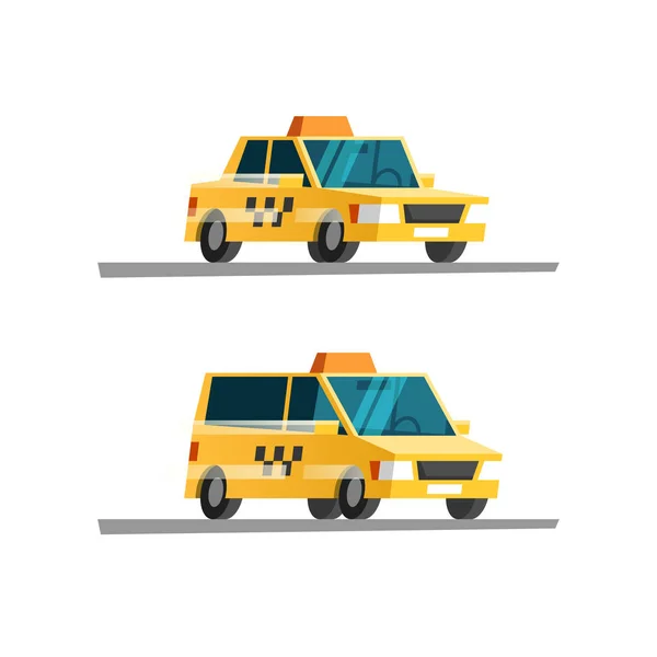 Taxi car. Ilustración vectorial . — Vector de stock