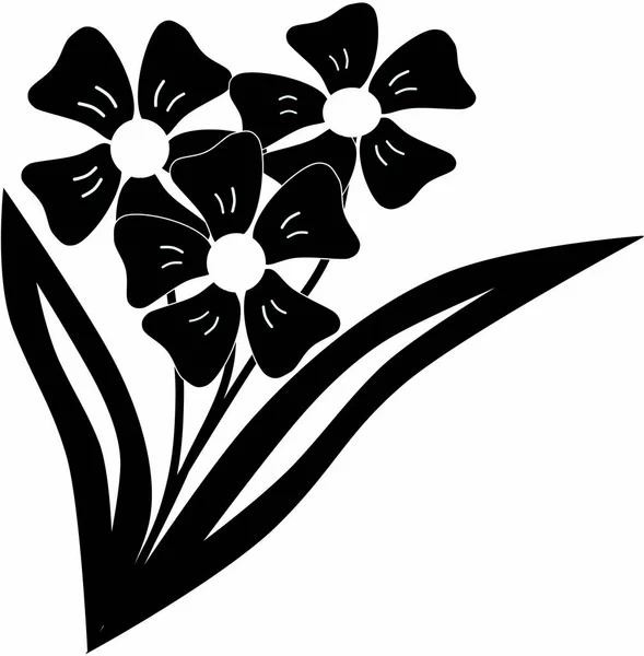 Flores, flores, plantas, pétalos, hojas — Vector de stock