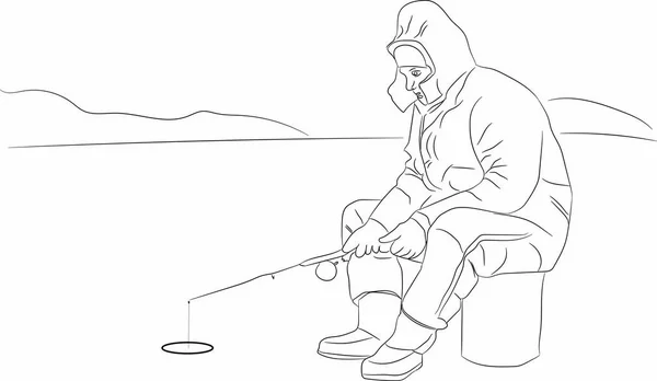 Balık tutma, kış, buz, açlık, balıkçı, Balık